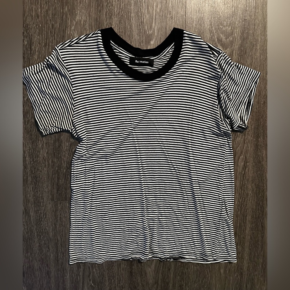 Reformation Striped Shirt